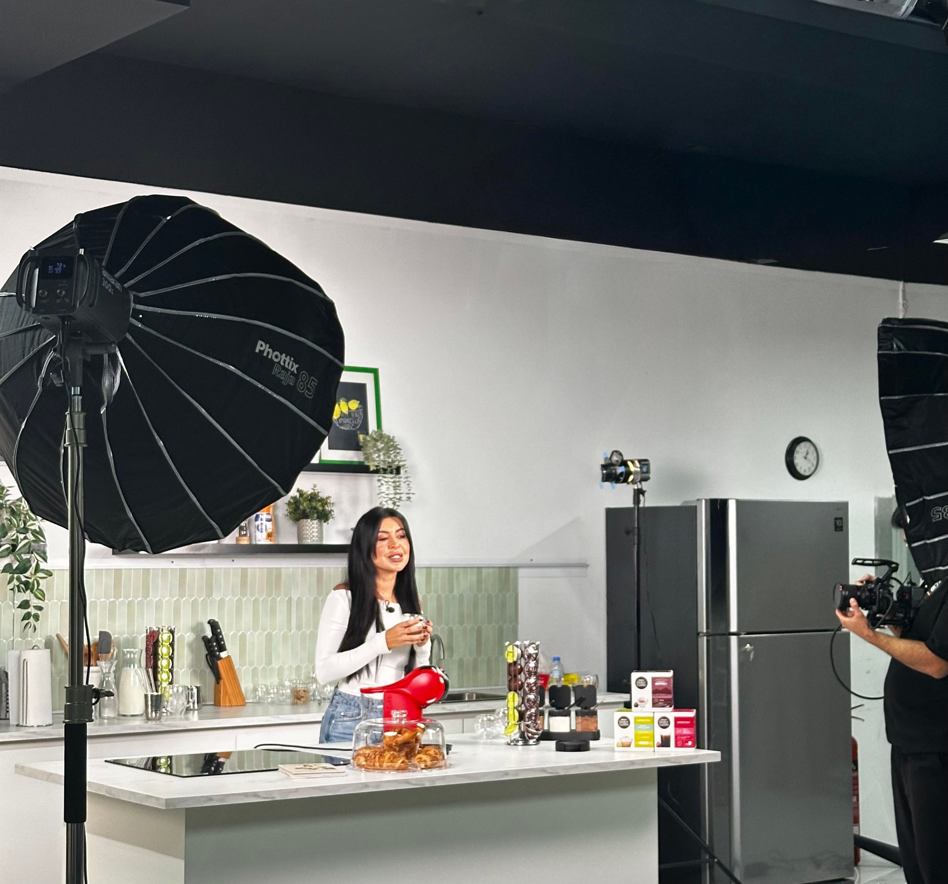 Nestlé Dolce Gusto shoot in the kitchen studio